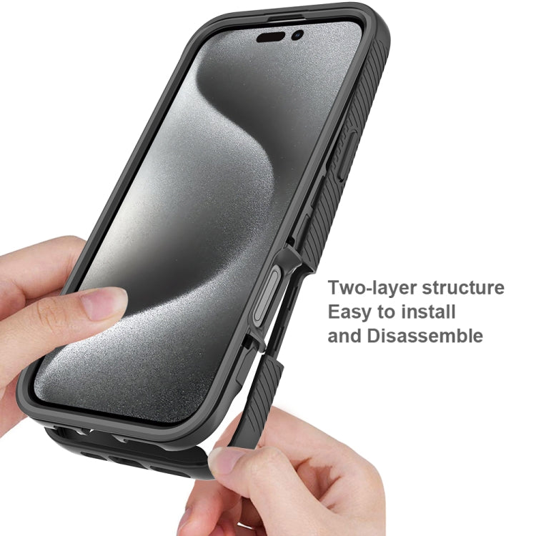 Starry Sky Solid Color Shockproof TPU Clear PC Phone Case