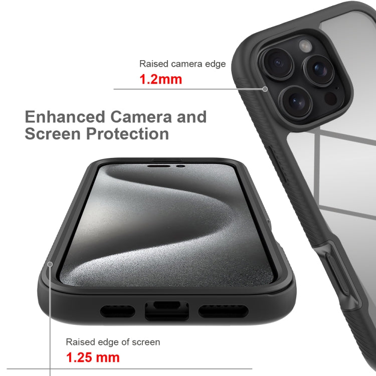 Starry Sky Solid Color Shockproof TPU Clear PC Phone Case