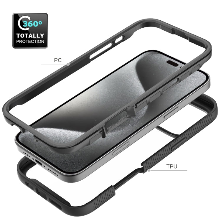 Starry Sky Solid Color Shockproof TPU Clear PC Phone Case