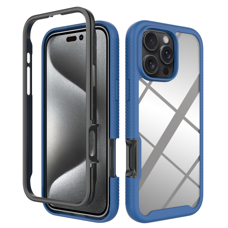 Starry Sky Solid Color Shockproof TPU Clear PC Phone Case