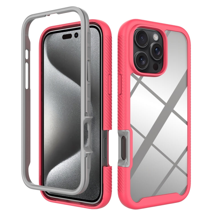 Starry Sky Solid Color Shockproof TPU Clear PC Phone Case