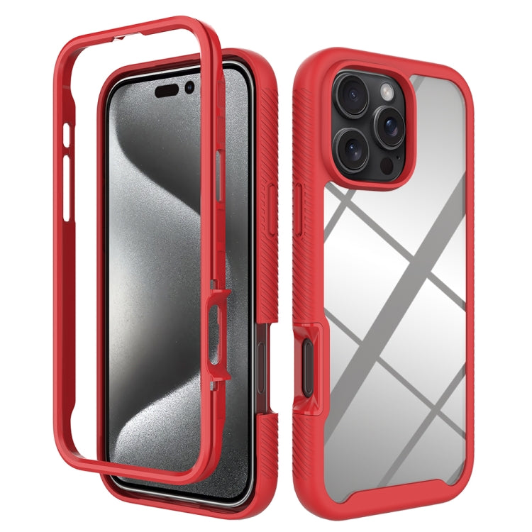 Starry Sky Solid Color Shockproof TPU Clear PC Phone Case