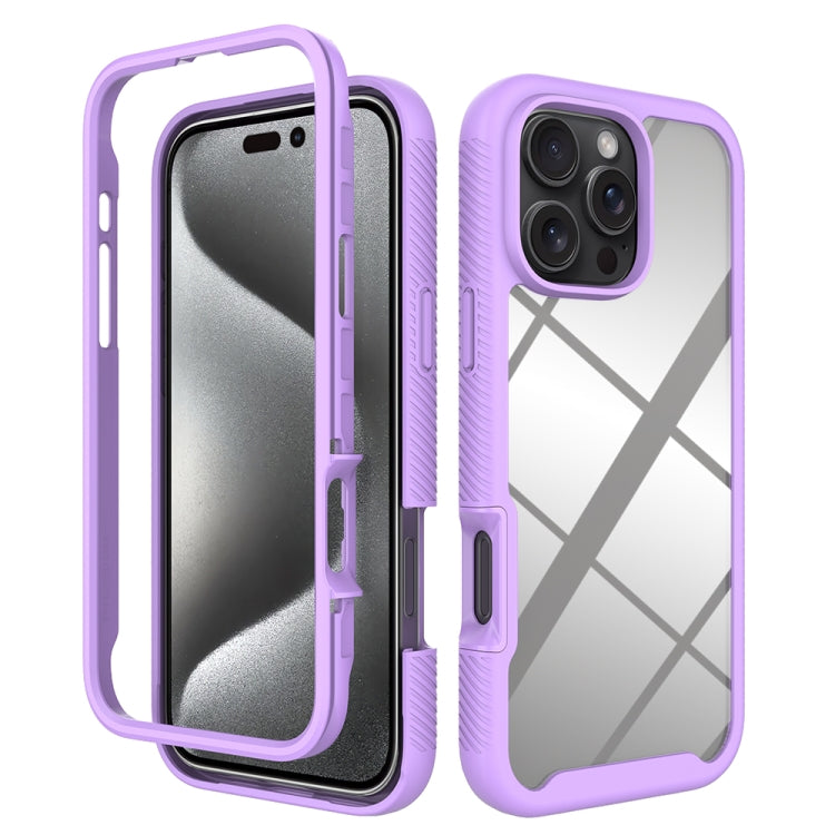 Starry Sky Solid Color Shockproof TPU Clear PC Phone Case