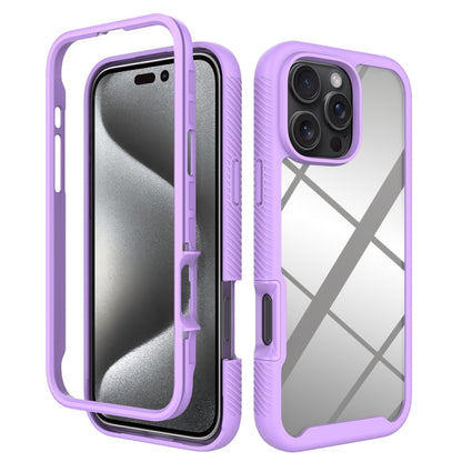 Starry Sky Solid Color Shockproof TPU Clear PC Phone Case