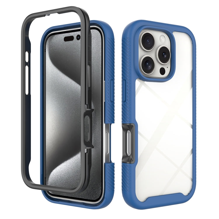 Starry Sky Solid Color Shockproof TPU Clear PC Phone Case