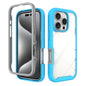 Starry Sky Solid Color Shockproof TPU Clear PC Phone Case