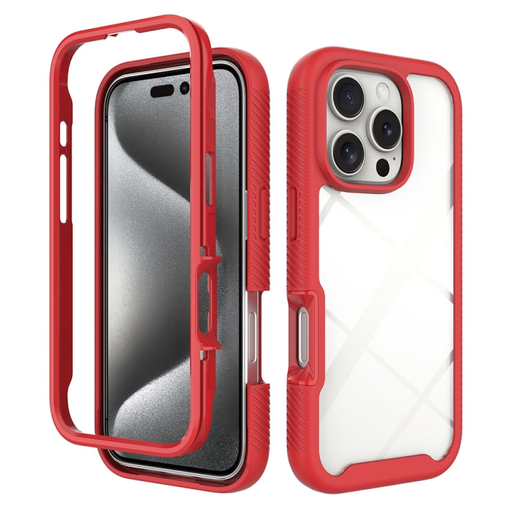 Starry Sky Solid Color Shockproof TPU Clear PC Phone Case