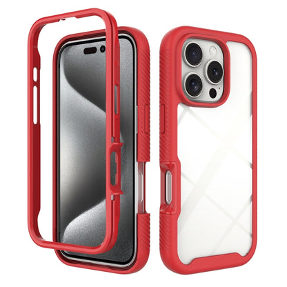 Starry Sky Solid Color Shockproof TPU Clear PC Phone Case