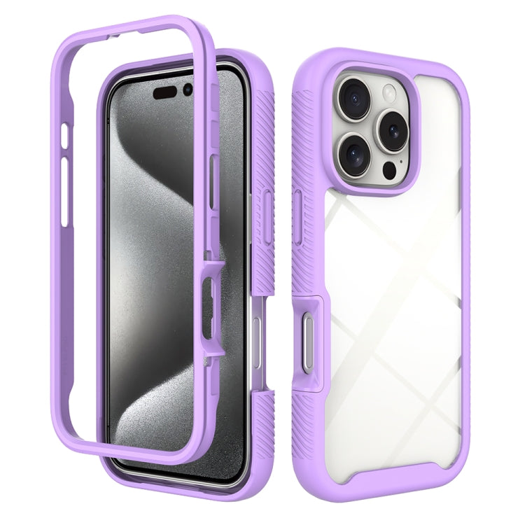 Starry Sky Solid Color Shockproof TPU Clear PC Phone Case