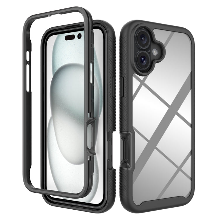 Starry Sky Solid Color Shockproof TPU Clear PC Phone Case