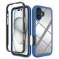 Starry Sky Solid Color Shockproof TPU Clear PC Phone Case
