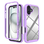 Starry Sky Solid Color Shockproof TPU Clear PC Phone Case