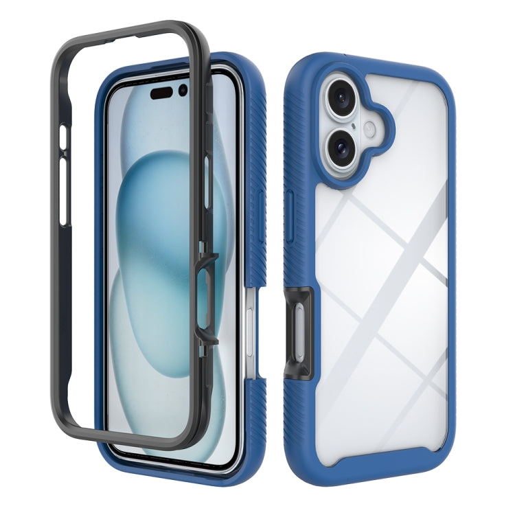 Starry Sky Solid Color Shockproof TPU Clear PC Phone Case