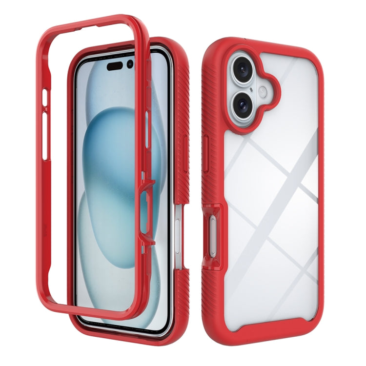 Starry Sky Solid Color Shockproof TPU Clear PC Phone Case