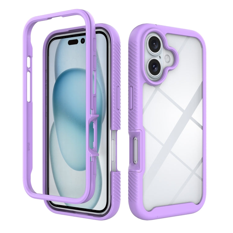 Starry Sky Solid Color Shockproof TPU Clear PC Phone Case