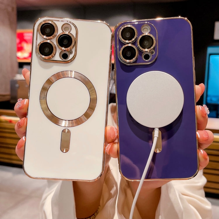 Magsafe Plating TPU Phone Case with Lens Film