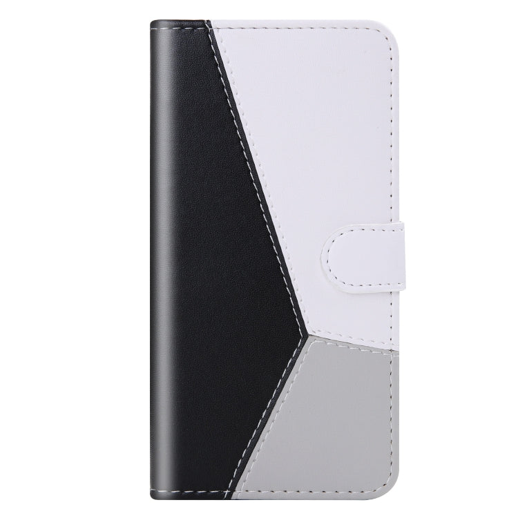 Tricolor Stitching Horizontal Flip Leather Phone Case