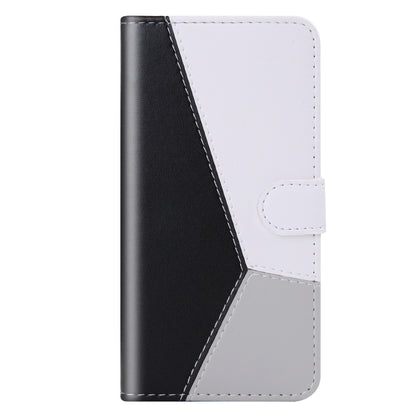 Tricolor Stitching Horizontal Flip Leather Phone Case