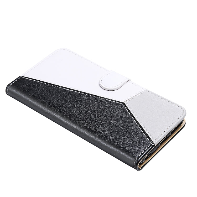 Tricolor Stitching Horizontal Flip Leather Phone Case