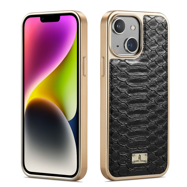 Fierre Shann Python Texture Electroplating PU Phone Case