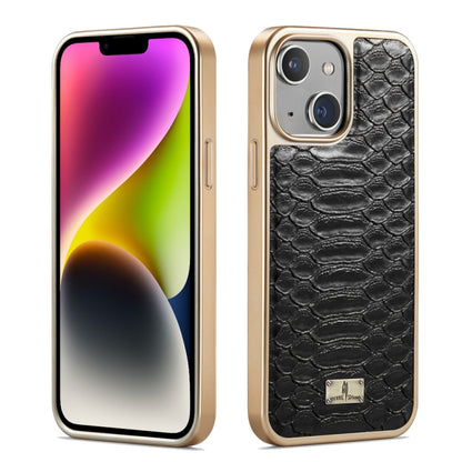Fierre Shann Python Texture Electroplating PU Phone Case