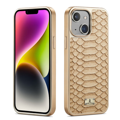 Fierre Shann Python Texture Electroplating PU Phone Case