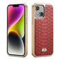 Fierre Shann Python Texture Electroplating PU Phone Case