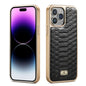 Fierre Shann Python Texture Electroplating PU Phone Case