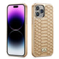 Fierre Shann Python Texture Electroplating PU Phone Case