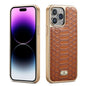 Fierre Shann Python Texture Electroplating PU Phone Case