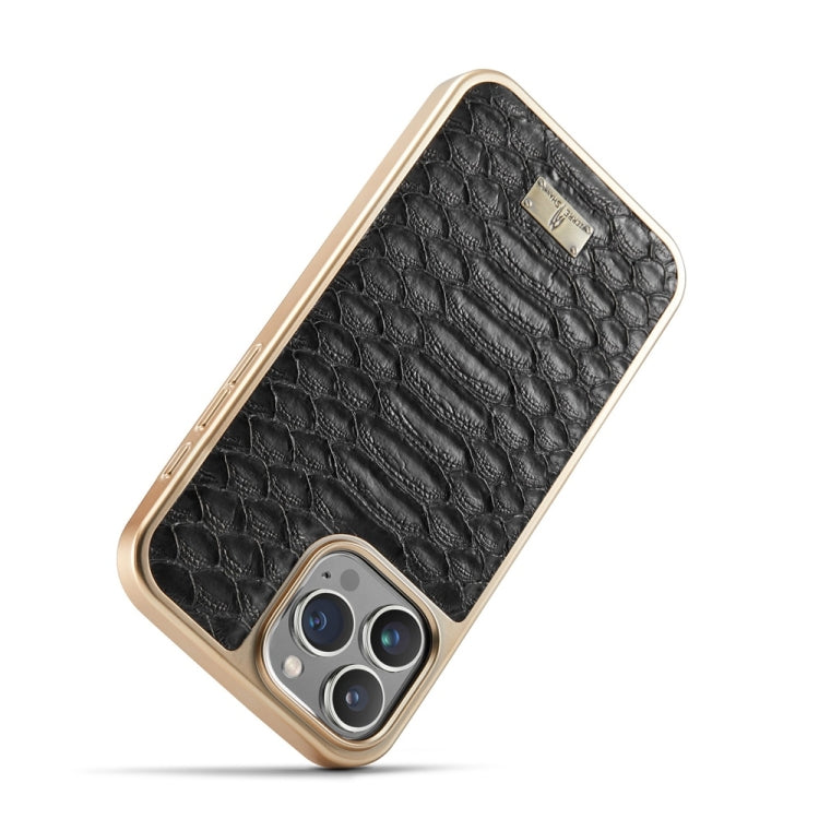 Fierre Shann Python Texture Electroplating PU Phone Case