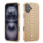 Fierre Shann Python Texture Electroplating PU Phone Case