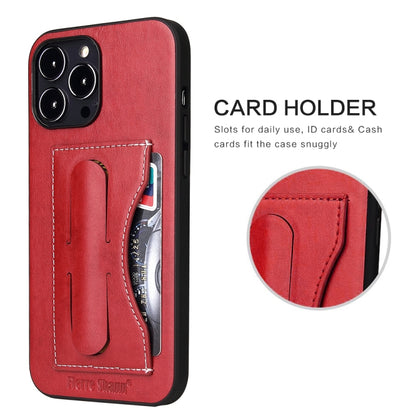 Fierre Shann Holder Back Cover PU Phone Case