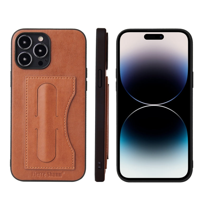 Fierre Shann Holder Back Cover PU Phone Case