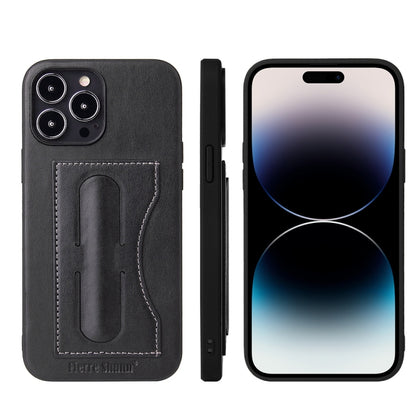 Fierre Shann Holder Back Cover PU Phone Case