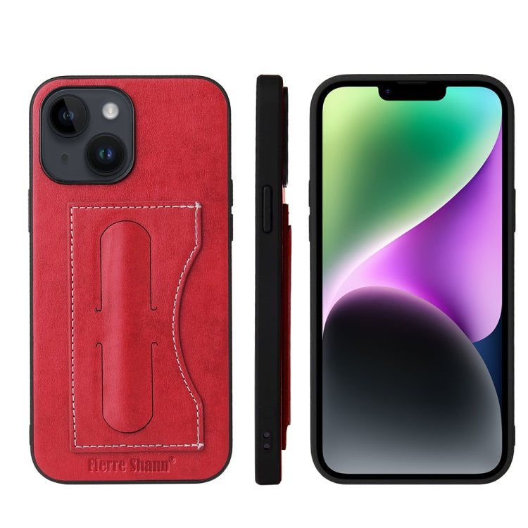 Fierre Shann Holder Back Cover PU Phone Case