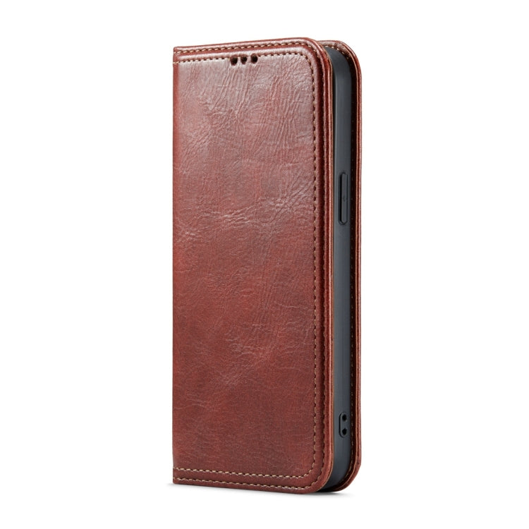 Fierre Shann Vintage Bark Texture Wallet Leather Phone Case