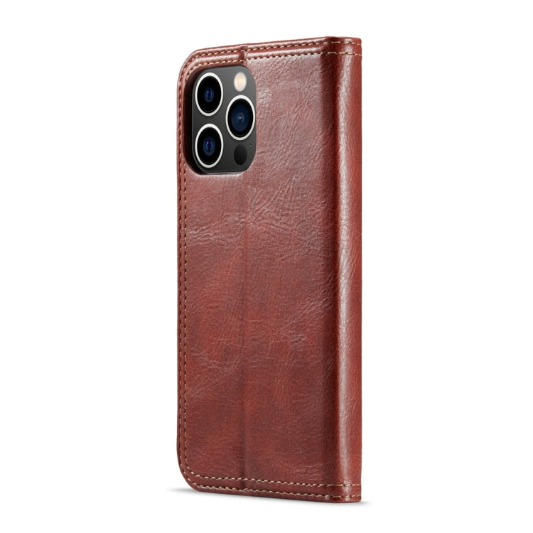 Fierre Shann Vintage Bark Texture Wallet Leather Phone Case