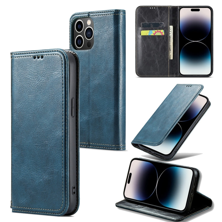 Fierre Shann Vintage Bark Texture Wallet Leather Phone Case