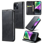 Fierre Shann Vintage Bark Texture Wallet Leather Phone Case