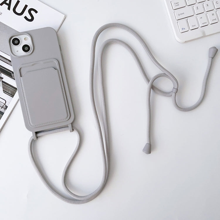 Crossbody Lanyard Elastic Silicone Card Holder Phone Case