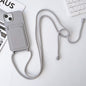 Crossbody Lanyard Elastic Silicone Card Holder Phone Case