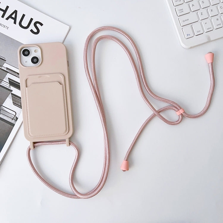 Crossbody Lanyard Elastic Silicone Card Holder Phone Case