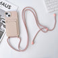 Crossbody Lanyard Elastic Silicone Card Holder Phone Case
