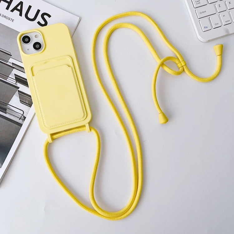 Crossbody Lanyard Elastic Silicone Card Holder Phone Case