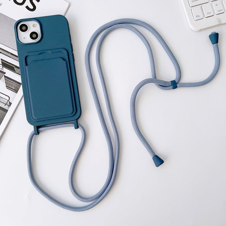 Crossbody Lanyard Elastic Silicone Card Holder Phone Case