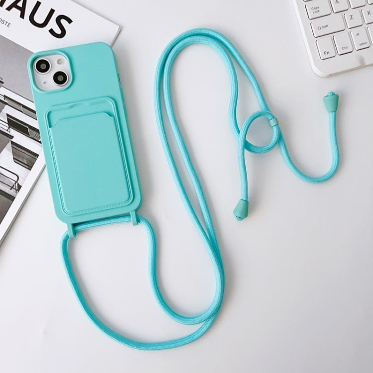 Crossbody Lanyard Elastic Silicone Card Holder Phone Case