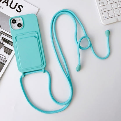 Crossbody Lanyard Elastic Silicone Card Holder Phone Case