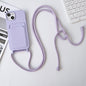 Crossbody Lanyard Elastic Silicone Card Holder Phone Case