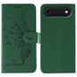 Feather Pattern Litchi Texture Leather Phone Case